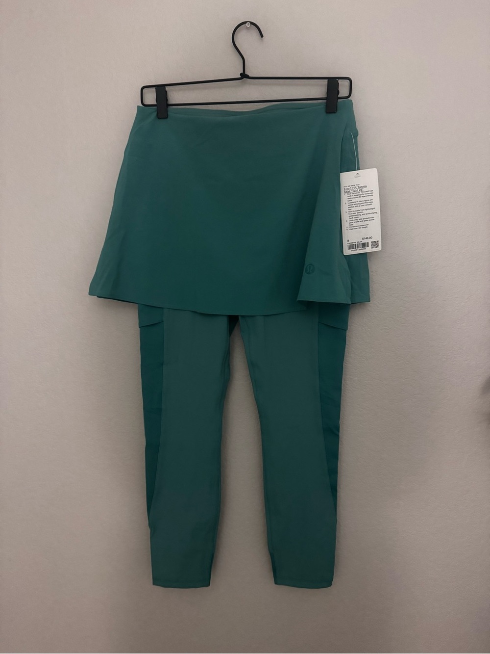 NWT Lululemon 2-in-1 HR Tennis Skirt Tight 25” 8 Maldives Green